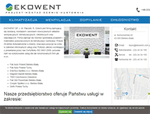 Tablet Screenshot of ekowent.com.pl